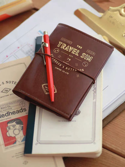 Retro Travel Journal | Passport Standard Size | TN Cover | Travel Journal | Notebook Journaling Supplies | Gift for Her