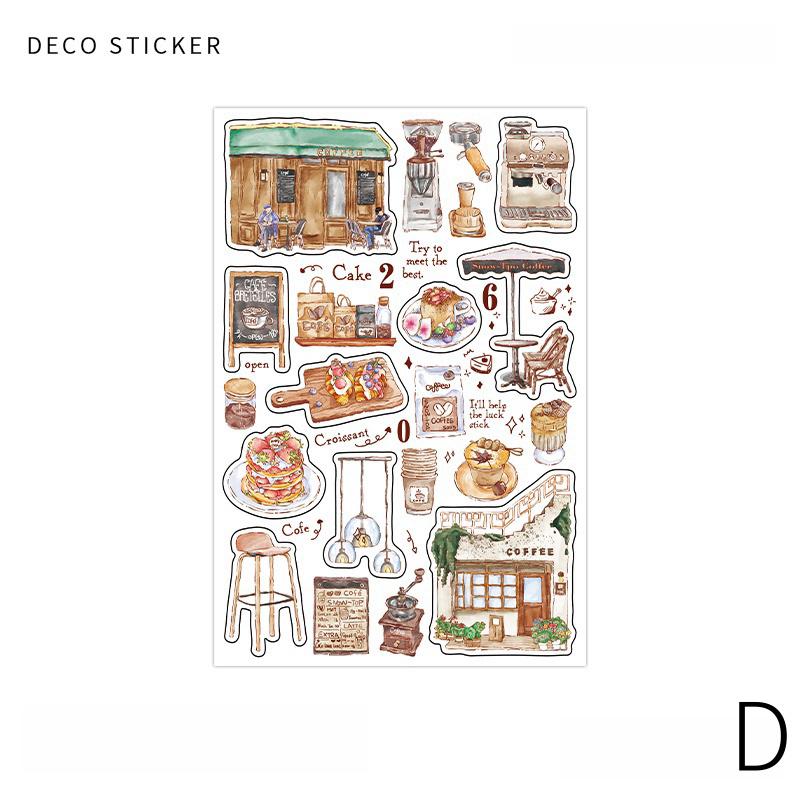 Retro Life Aesthetics Stickers | Coffe Stickers | Travel Journal Sticker Set | Coffee Plant Junk Journal Stickers | Scrapbooking Supplies