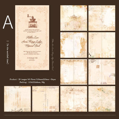 Stitch Material Notebook | Travel Journal Inserts Refills | Standard Size | Travel Journal TN Accessories