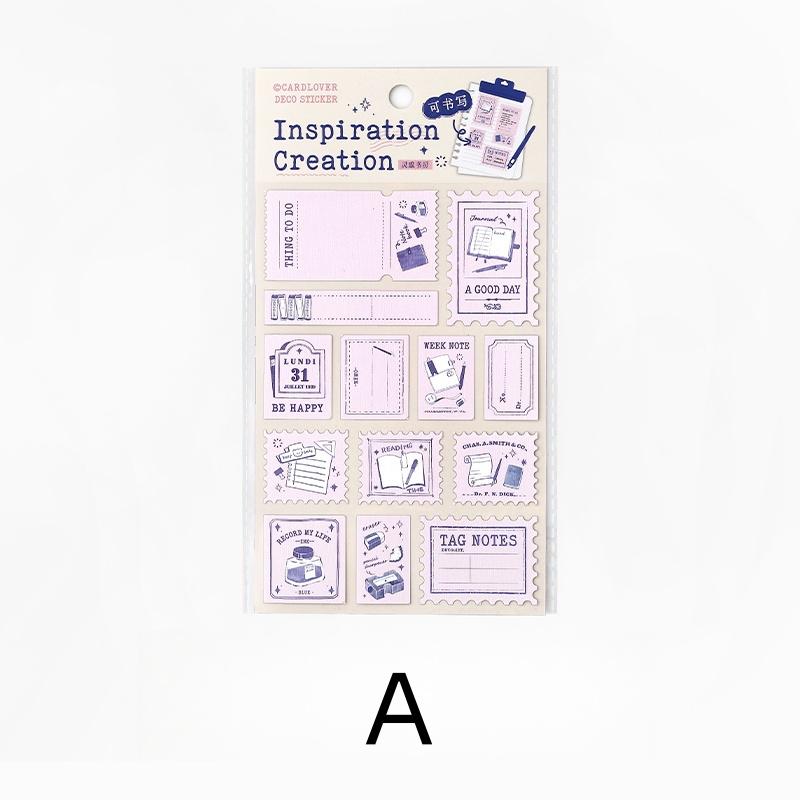 Retro Writable Stamp Stickers | Baking Coffee Journal Stationary Stickers | Journal Scrapbooking Collage Planner Accessories