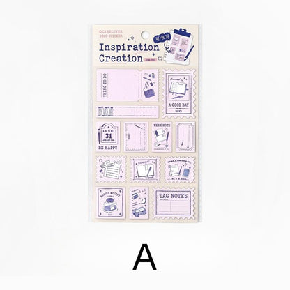 Retro Writable Stamp Stickers | Baking Coffee Journal Stationary Stickers | Journal Scrapbooking Collage Planner Accessories