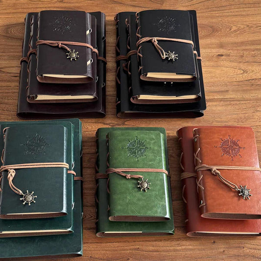 A5 A6 A7 Retro Vegan Leather 6 Ring Binder |Personal Size |Loose Leaf Binder Cover | 2025 Refillable Planners |Journal Diary Agenda Notebook