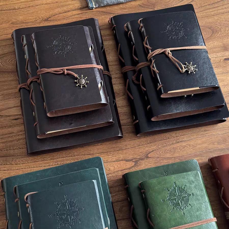 A5 A6 A7 Retro Vegan Leather 6 Ring Binder |Personal Size |Loose Leaf Binder Cover | 2025 Refillable Planners |Journal Diary Agenda Notebook