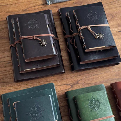 A5 A6 A7 Retro Vegan Leather 6 Ring Binder |Personal Size |Loose Leaf Binder Cover | 2025 Refillable Planners |Journal Diary Agenda Notebook