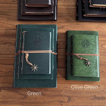 A5 A6 A7 Retro Vegan Leather 6 Ring Binder |Personal Size |Loose Leaf Binder Cover | 2025 Refillable Planners |Journal Diary Agenda Notebook