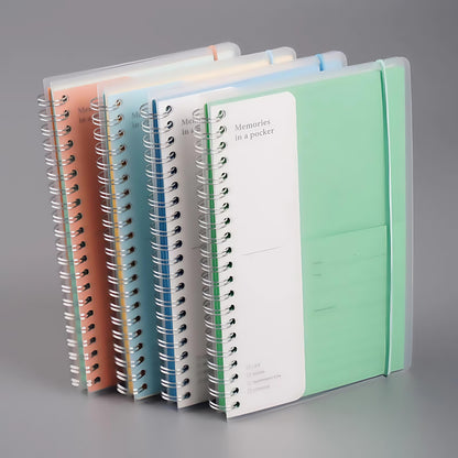 Paepr Pocket Loose-leaf Notebook | Ticket Sticker Banknote  Organizer | Insert Pocket Binder Notebook | Cash Envelope | Budget Book Planner