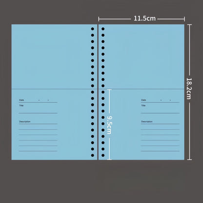 Paepr Pocket Loose-leaf Notebook | Ticket Sticker Banknote  Organizer | Insert Pocket Binder Notebook | Cash Envelope | Budget Book Planner