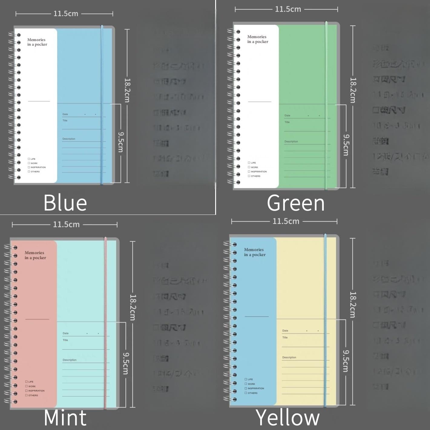 Paepr Pocket Loose-leaf Notebook | Ticket Sticker Banknote  Organizer | Insert Pocket Binder Notebook | Cash Envelope | Budget Book Planner