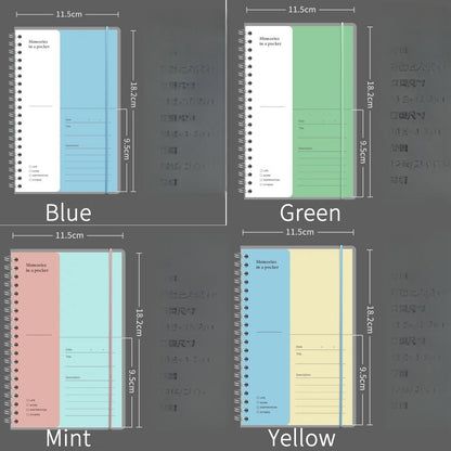 Paepr Pocket Loose-leaf Notebook | Ticket Sticker Banknote  Organizer | Insert Pocket Binder Notebook | Cash Envelope | Budget Book Planner