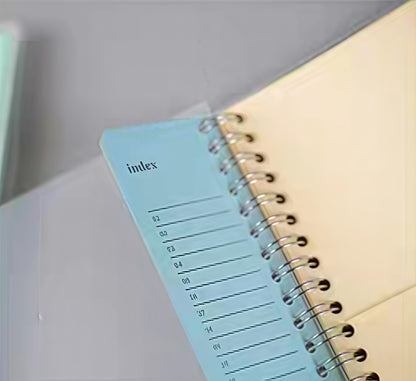 Paepr Pocket Loose-leaf Notebook | Ticket Sticker Banknote  Organizer | Insert Pocket Binder Notebook | Cash Envelope | Budget Book Planner