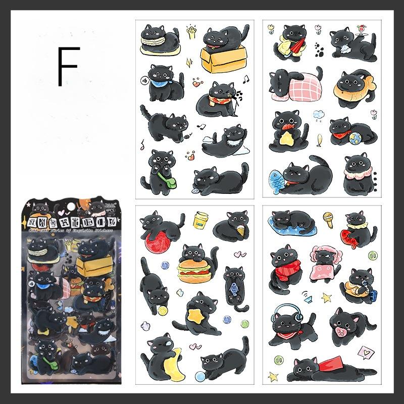 Cute Cat Sticker Pack | Kitten Junk Journal Stickers | Planner Sticker Set | Scrapbooking Kids Craft Supplies | Essential for Planners Bujo