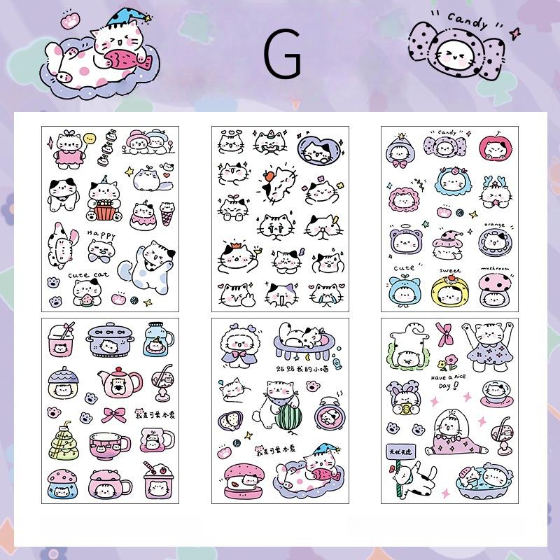 Cute Cat Sticker Pack | Kitten Junk Journal Stickers | Planner Sticker Set | Scrapbooking Kids Craft Supplies | Essential for Planners Bujo