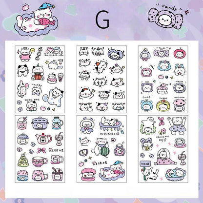 Cute Cat Sticker Pack | Kitten Junk Journal Stickers | Planner Sticker Set | Scrapbooking Kids Craft Supplies | Essential for Planners Bujo