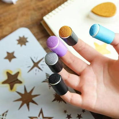5pcs Finger Sponge Daubers | Foam Daubers | Tiny Blending Tools | Ink Blending Tool |  Blend Ink |  Dome Shaped Foam Applicator