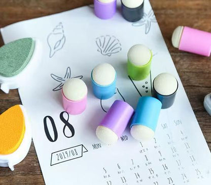 5pcs Finger Sponge Daubers | Foam Daubers | Tiny Blending Tools | Ink Blending Tool |  Blend Ink |  Dome Shaped Foam Applicator