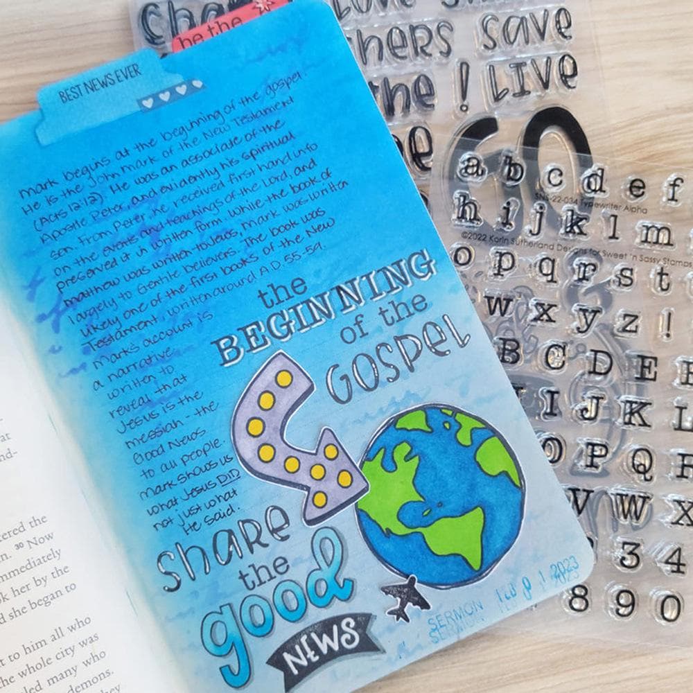 Upper and Lowercase English Letters Number Journal Clear Stamp | Transparent Rubber Stamps | Bullet Journal Planner Accessories Supplies