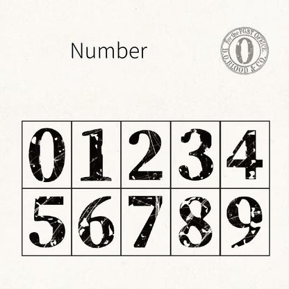 Wooden Alphanumeric Stamp Set | Uppercase Lowercase Letter Number Stamps for Planner Journal | Scrapbooking Supplies | Bullet Journal Stamp