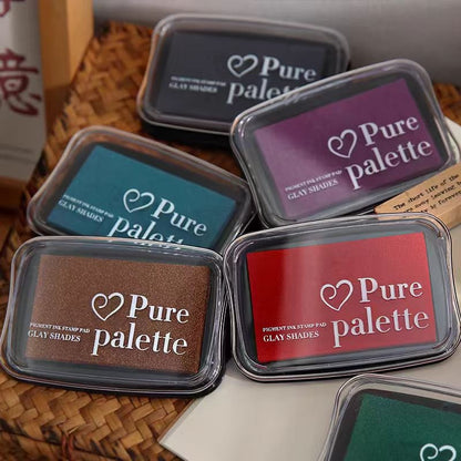 Ink Stamp Pad | Retro Big Ink Pads | Stamp Seal Stamping Ink Pad | DIY Rubber Stamping Ink Pads | Colorful Ink Pad Set