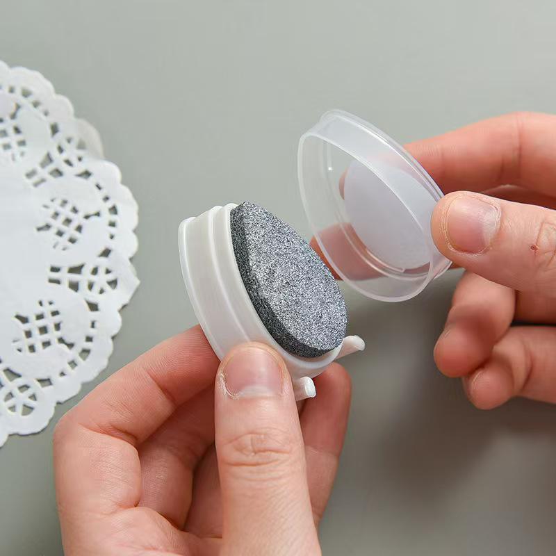 Tear Drop Shaped Ink Stamp Pad | Small Finger Retro Ink Pads | Stamp Seal Stamping Ink Pad | DIY Rubber Stamping Ink Pads | Colorful Ink Pad