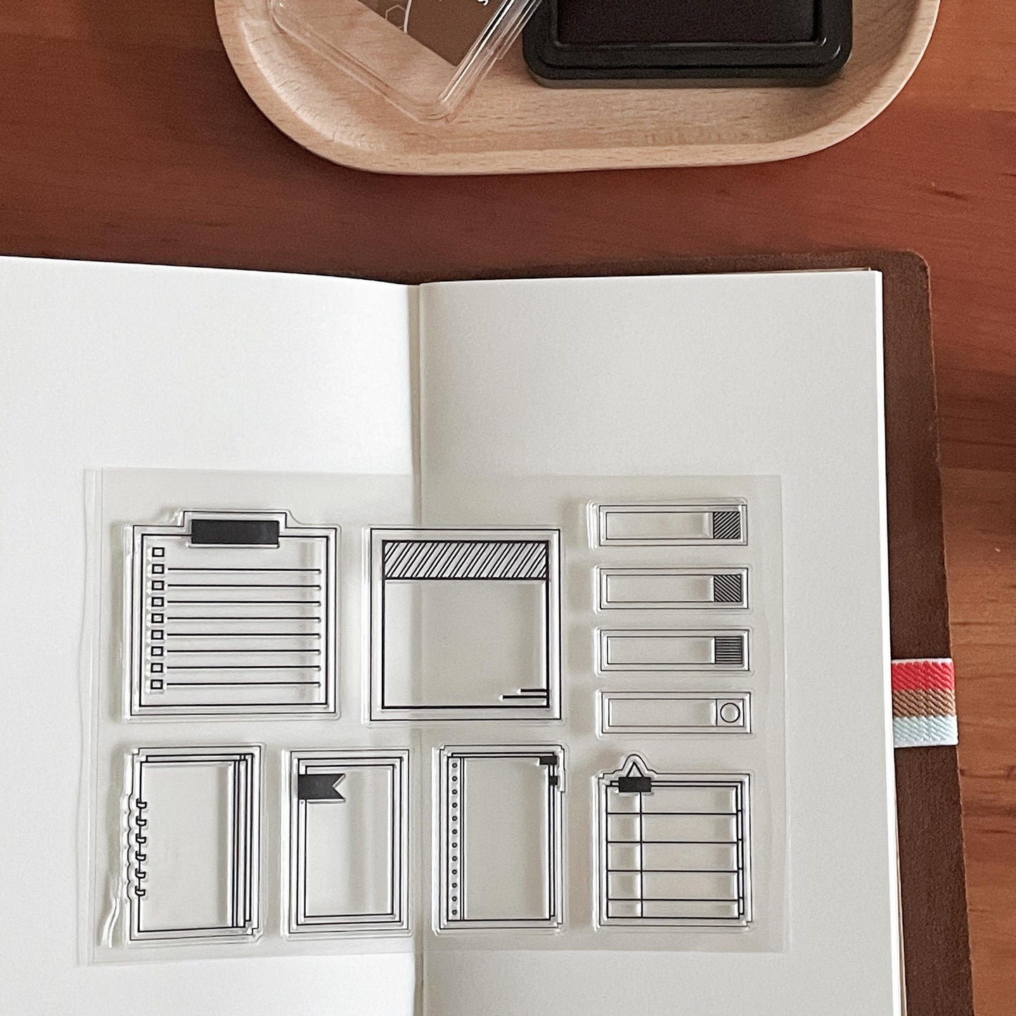 Memo To Do List Clear Stamp | Transparent Rubber Stamps | Bullet Journal Planner Accessories Journaling Scrapbooking Supplies