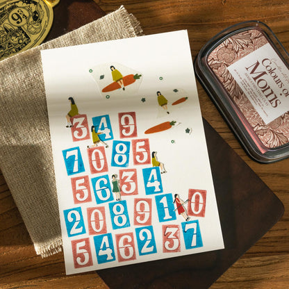 Colors of Morries Stamp Ink Pad | Premium Big Ink Pads | Stamp Seal Stamping Ink Pad | DIY Rubber Stamping Ink Pads | Retro Ink Pad Set