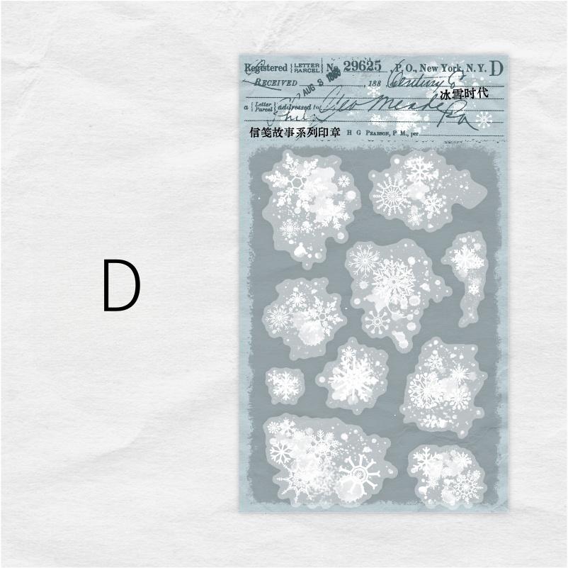 Retro Silicone Clear Stamp | Snow Flakes Coffee Stains Transparent Rubber Stamps | Bullet Journal Planner Accessories Card Making