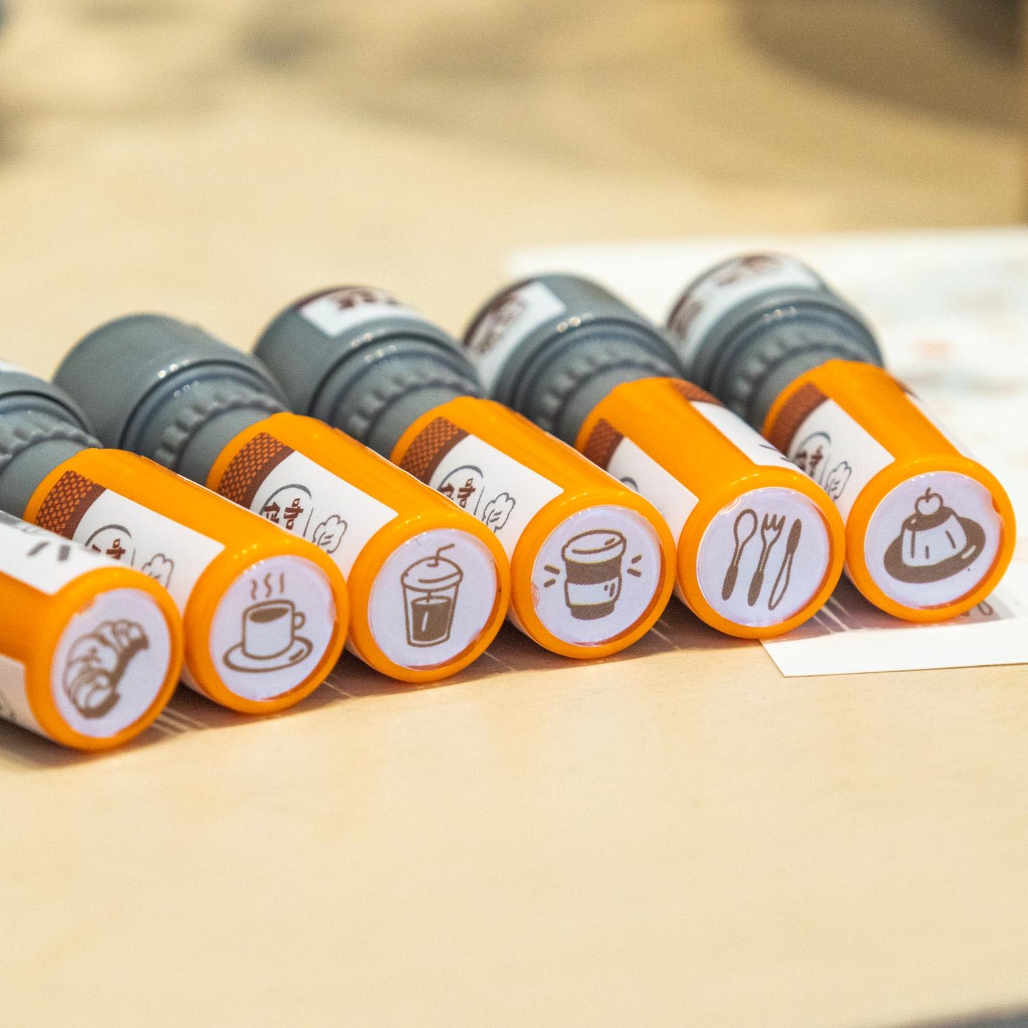 Coffee Self Inking Stamps | Mini Stamp | Coffee Card Stamp | Planner Journal Stamps