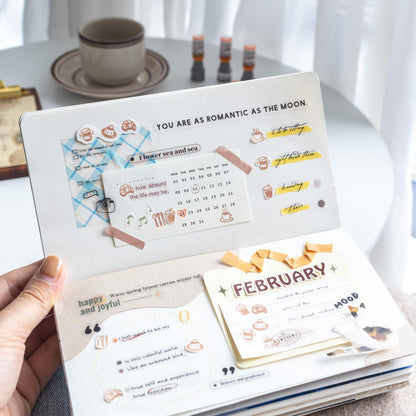 Coffee Self Inking Stamps | Mini Stamp | Coffee Card Stamp | Planner Journal Stamps