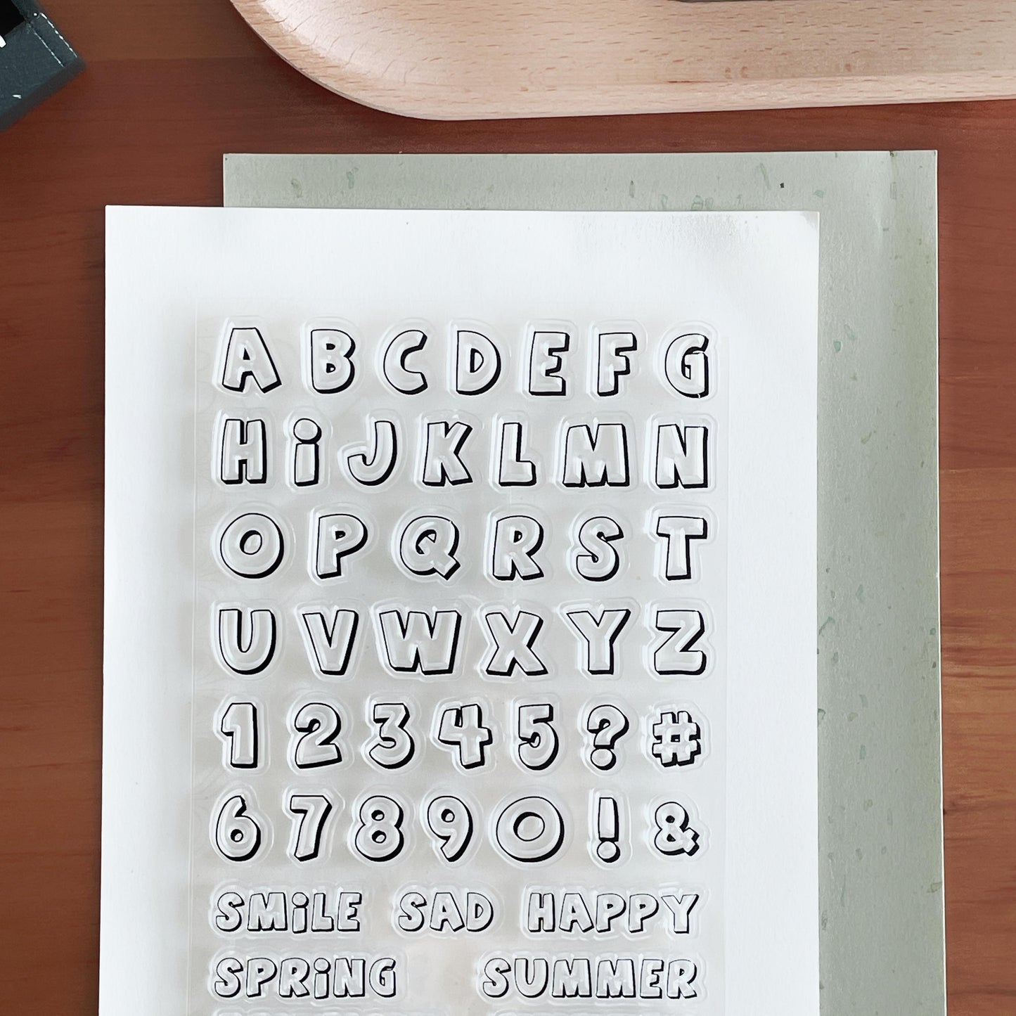 Letter Number Season and Mood Journal Clear Stamp | Planner Notebook Transparent Rubber Stamps | Bullet Journal Planner Accessories Supplies