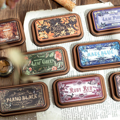 Medieval Legend Ink Stamp Pad | Retro Big Ink Pads | Stamp Seal Stamping Ink Pad | DIY Rubber Stamping Ink Pads | Colorful Ink Pad Set
