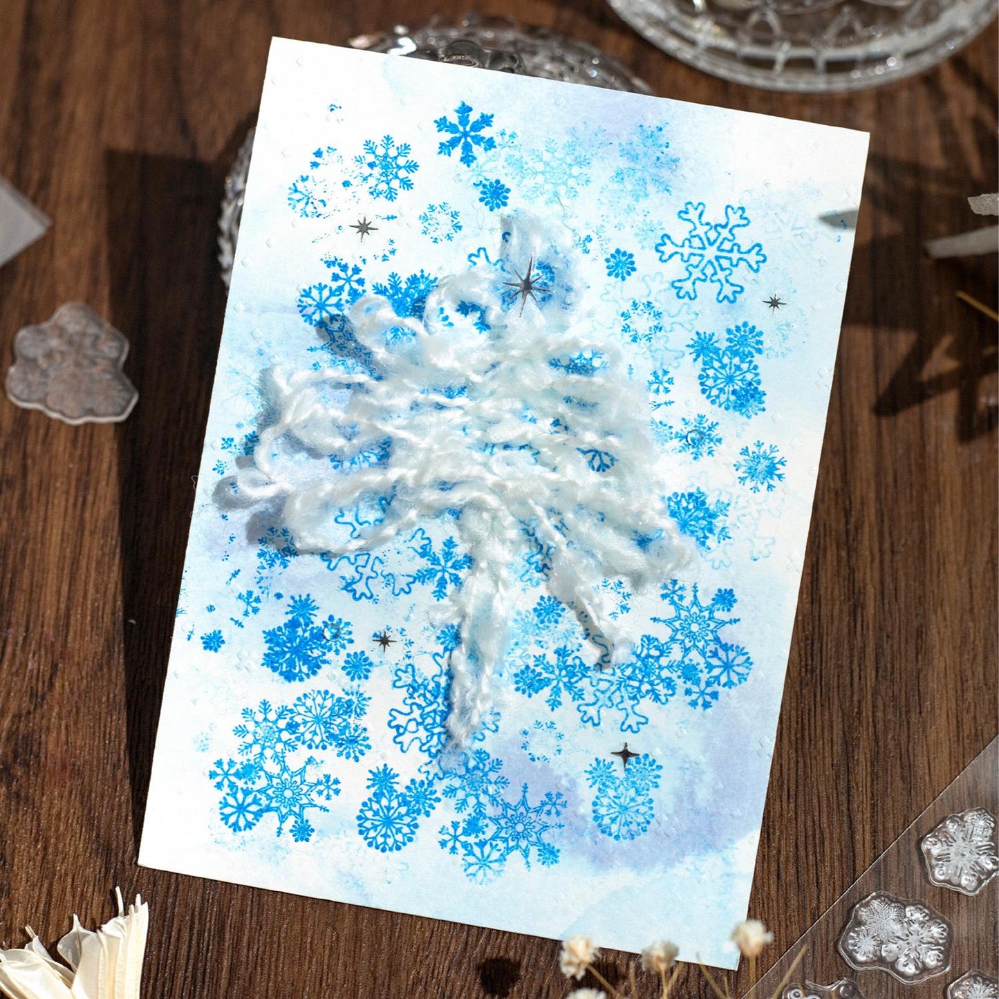 Firework Snowflake Star Bubble Clear Stamp | Transparent Rubber Stamps | Bullet Journal Planner Accessories Journaling Supplies
