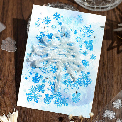 Firework Snowflake Star Bubble Clear Stamp | Transparent Rubber Stamps | Bullet Journal Planner Accessories Journaling Supplies