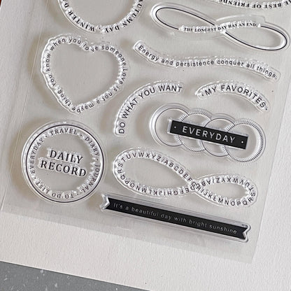 Vintage Ornamental Frame Clear Stamp | Round Oval Label Transparent Rubber Stamps | Bullet Journal Planner Accessories Journaling Supplies