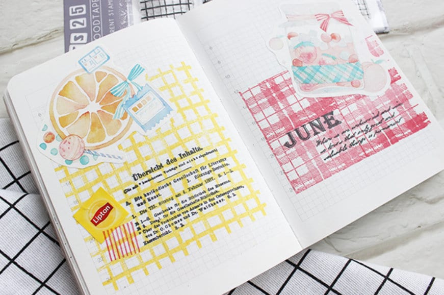 Grid Plaid Checkered Line Square Silicone Stamp | Transparent Clear Stamp Set | Scrapbooking Stamp | Planner Stamp | Bullet Journal