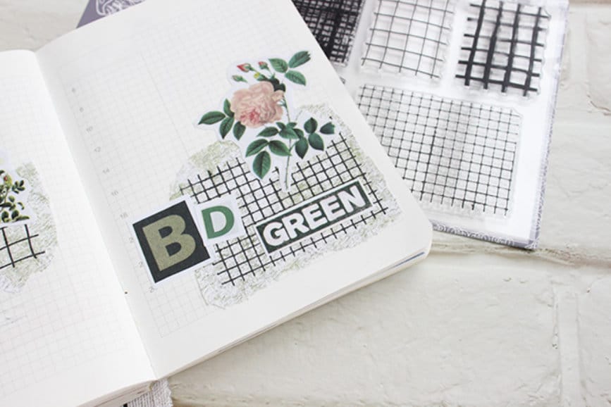 Grid Plaid Checkered Line Square Silicone Stamp | Transparent Clear Stamp Set | Scrapbooking Stamp | Planner Stamp | Bullet Journal