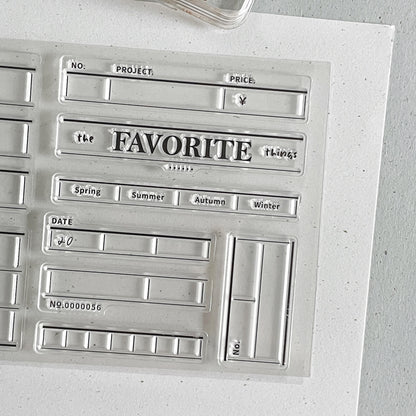 Daily Record Clear Stamp | Food Date Weekly Plan Transparent Rubber Stamps |  Planner Accessories Journaling Supplies