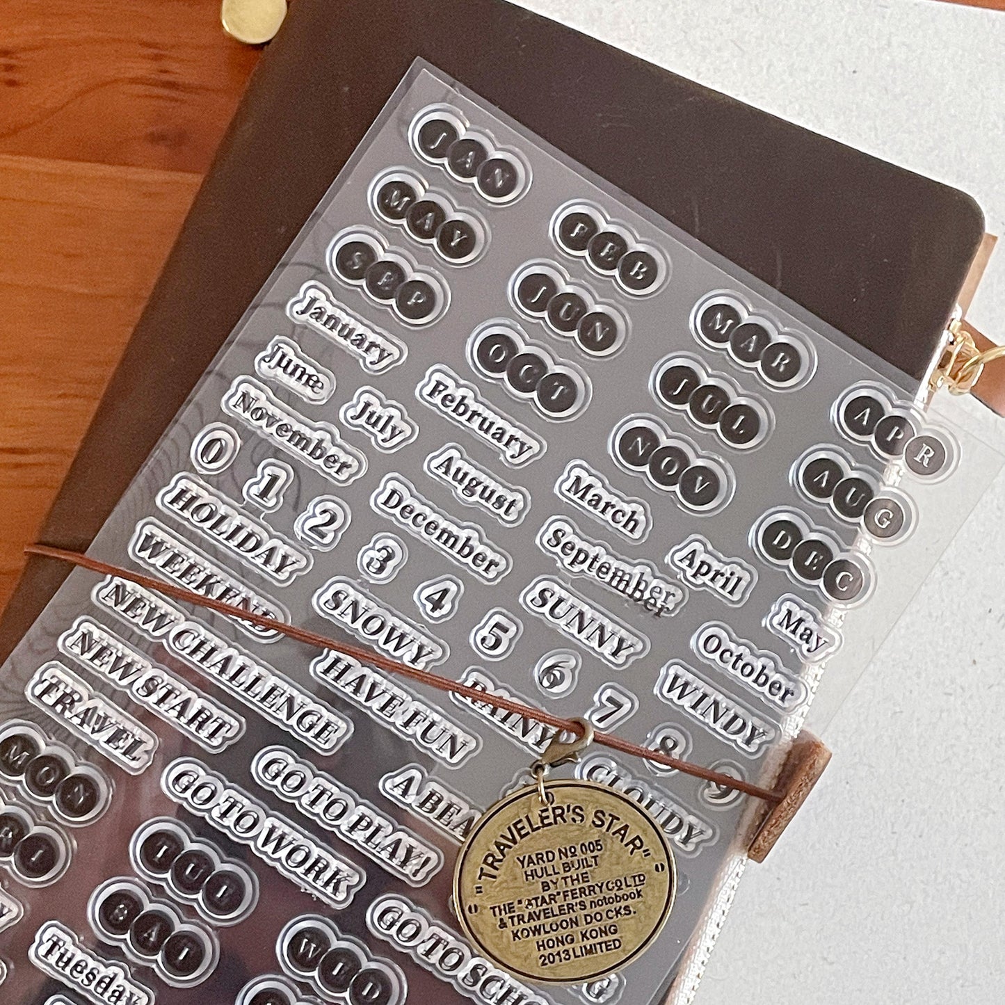 Month Calendar Clear Stamp | Monthly Plan Week Day Date Transparent Rubber Stamps | Bullet Journal Planner Accessories Journaling Supplies