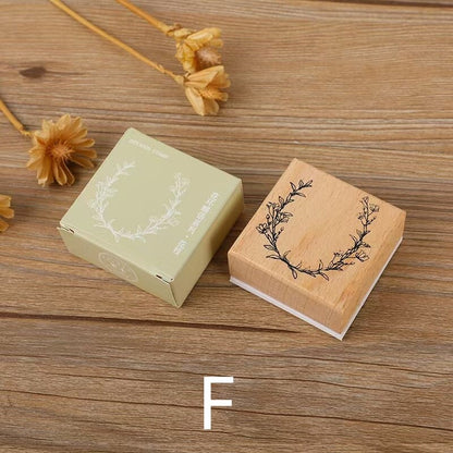 Memo Frame Rubber Stamp | Butterfly Garland Wooden Stamp | Scrapbooking Stamp | Planner Supplies | Rubber Stamp | Junk Journal