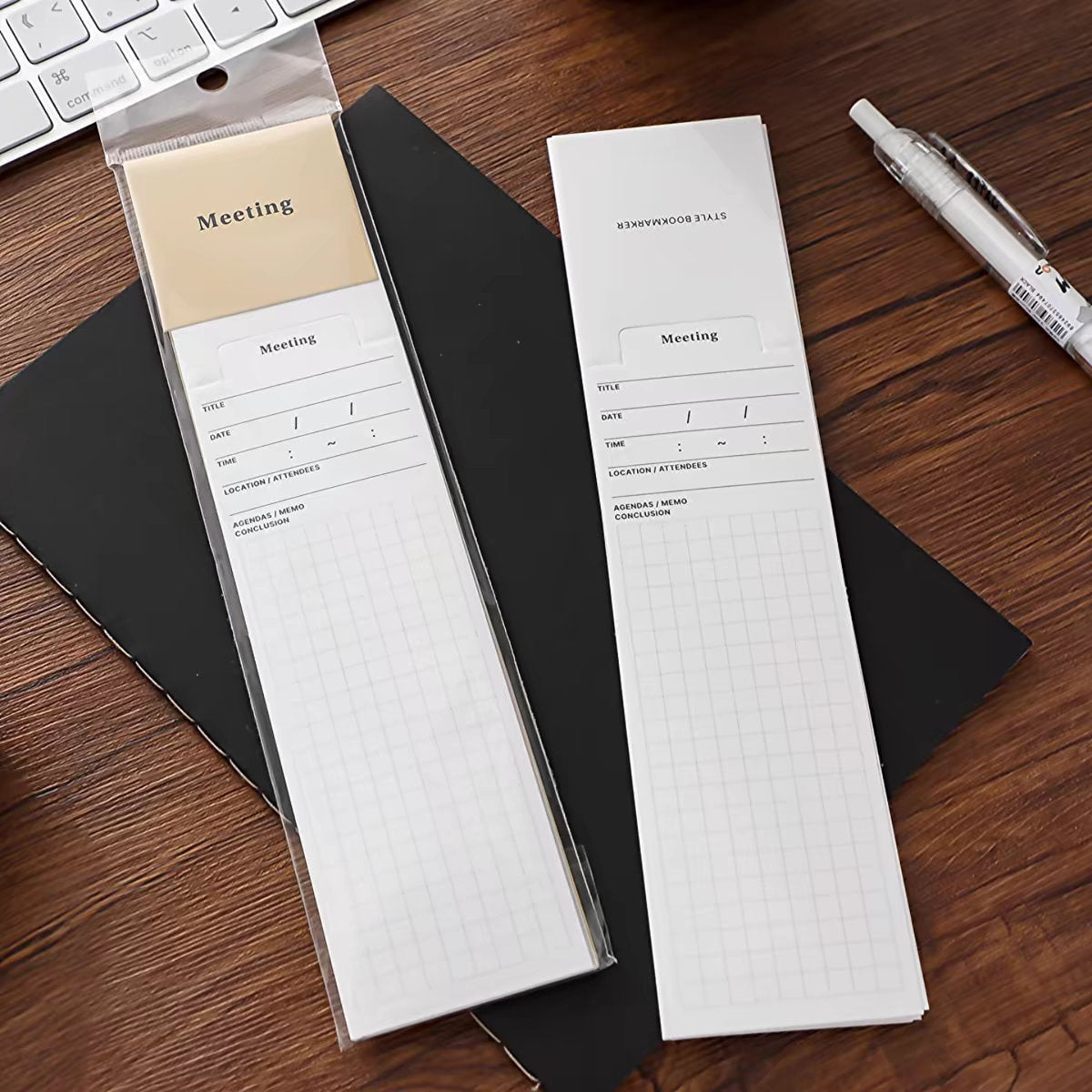 Foldable Reading Memo Notepad | Memo Pad | Monthly Schedule | Weekly Schedule | Coordination | Creative Bookmark | Note Taking | Booklover