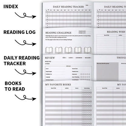 Reading Tracker Journal | Book Review Journal | Physical Reading Planner | Book Club Gift | Book Lover Gift | Gift for Her