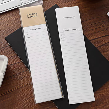 Foldable Reading Memo Notepad | Memo Pad | Monthly Schedule | Weekly Schedule | Coordination | Creative Bookmark | Note Taking | Booklover