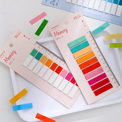 Candy Color Page Flags Sticky Notes | Sticky Index Tabs | Writable Book Tabs | Markers Annotation Tabs |  Planner  Study Supplies