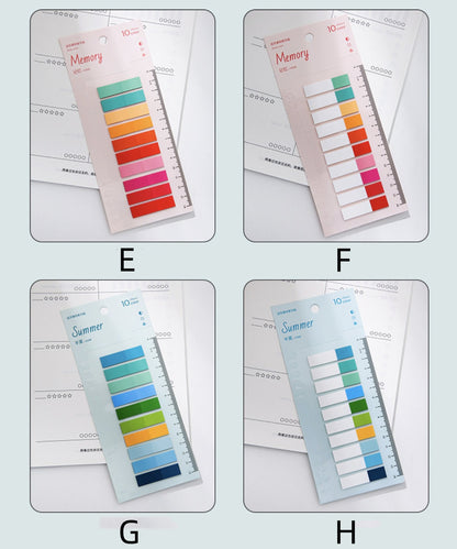 Candy Color Page Flags Sticky Notes | Sticky Index Tabs | Writable Book Tabs | Markers Annotation Tabs |  Planner  Study Supplies