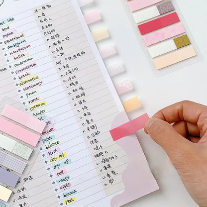 Sticky Tabs Book Tabs Page Markers Page Flags Sticky Notes |  Index Tabs | Writable Book Annotation Kit | Journal Planner Study