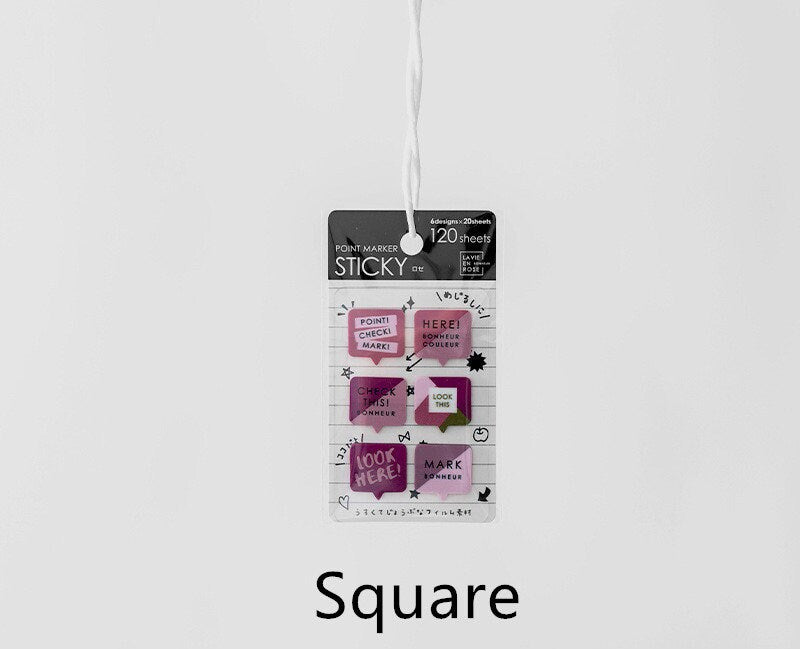 kyowa Pink Sticky Tabs | Annotation Marks for Annotating Books | Book Tabs | Page Flags Markers | Index Sticky Highlighter Book Lover Gift