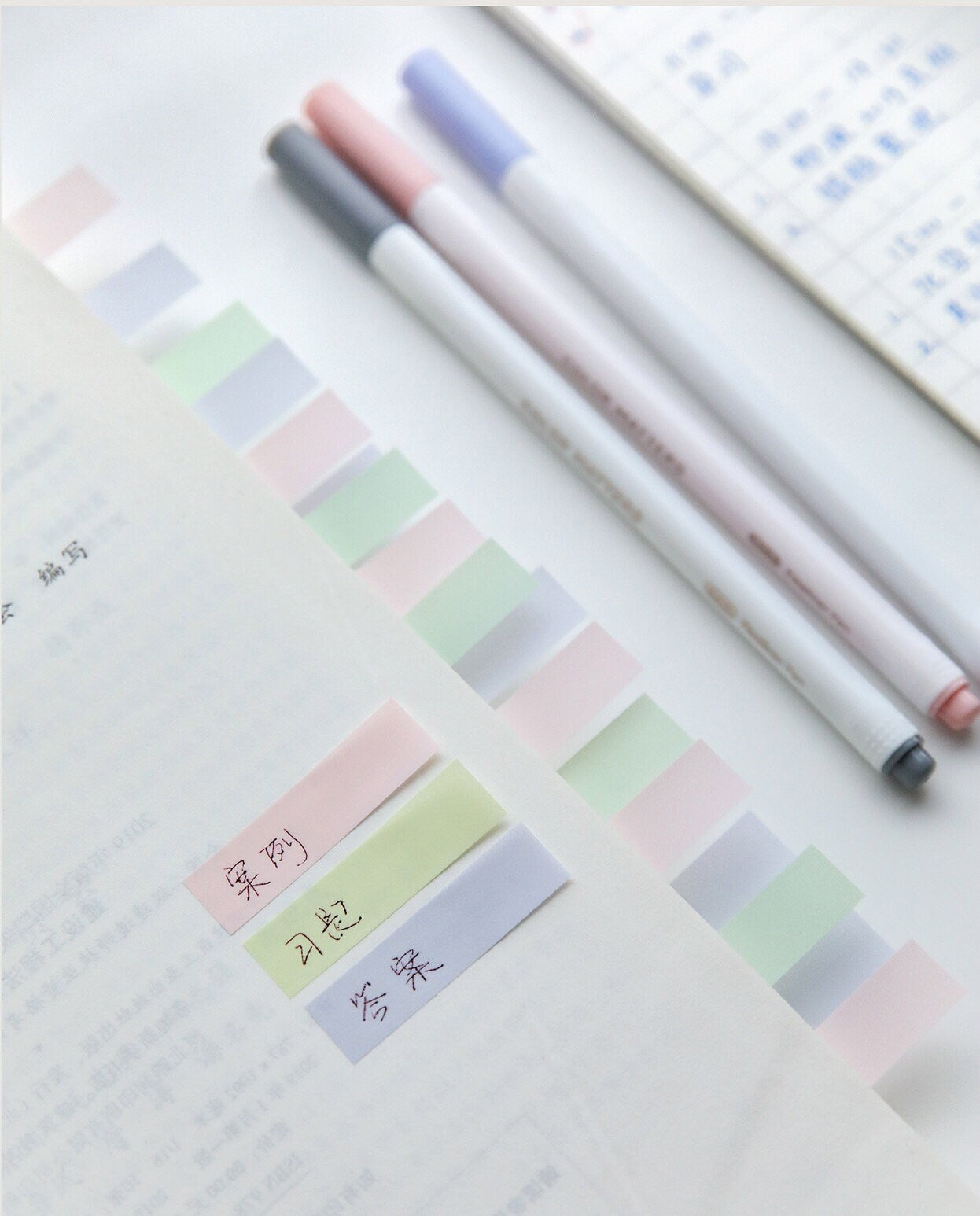 Pastel Index Sticky Notes | Planner Study Supplies
