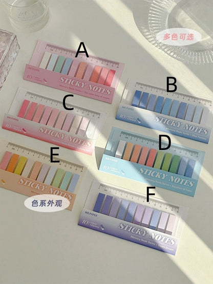Dreamy Color Page Flags Sticky Notes | Sticky Index Tabs | Writable Book Tabs | Markers Annotation Tabs |  Planner  Study Supplies