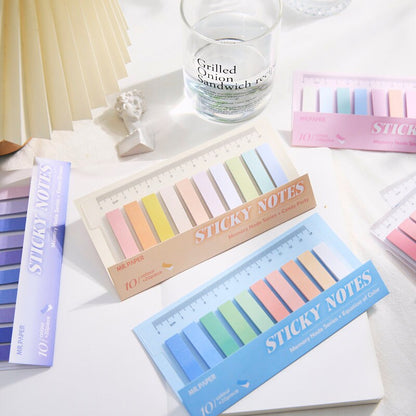 Dreamy Color Page Flags Sticky Notes | Sticky Index Tabs | Writable Book Tabs | Markers Annotation Tabs |  Planner  Study Supplies