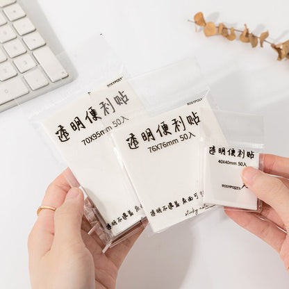 Transparent Sticky Notes | Planner Sticky Notes | Suitable for Annotatating | Tracing Paper Sticky Notes | Office Study Supplies