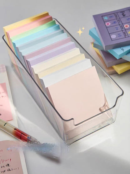 Colorful Sticky Notes | Desktop Notepad | Minimalist Memo Pad | Writing Pad | Note Taking | Planner Journal Office Study School Supplies